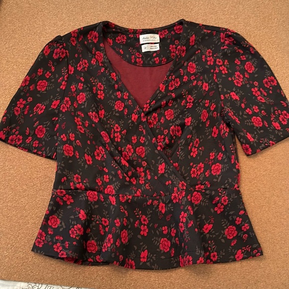 MEADOW RUE Anthropology - Floral Top - Sz XS - Picture 2 of 4